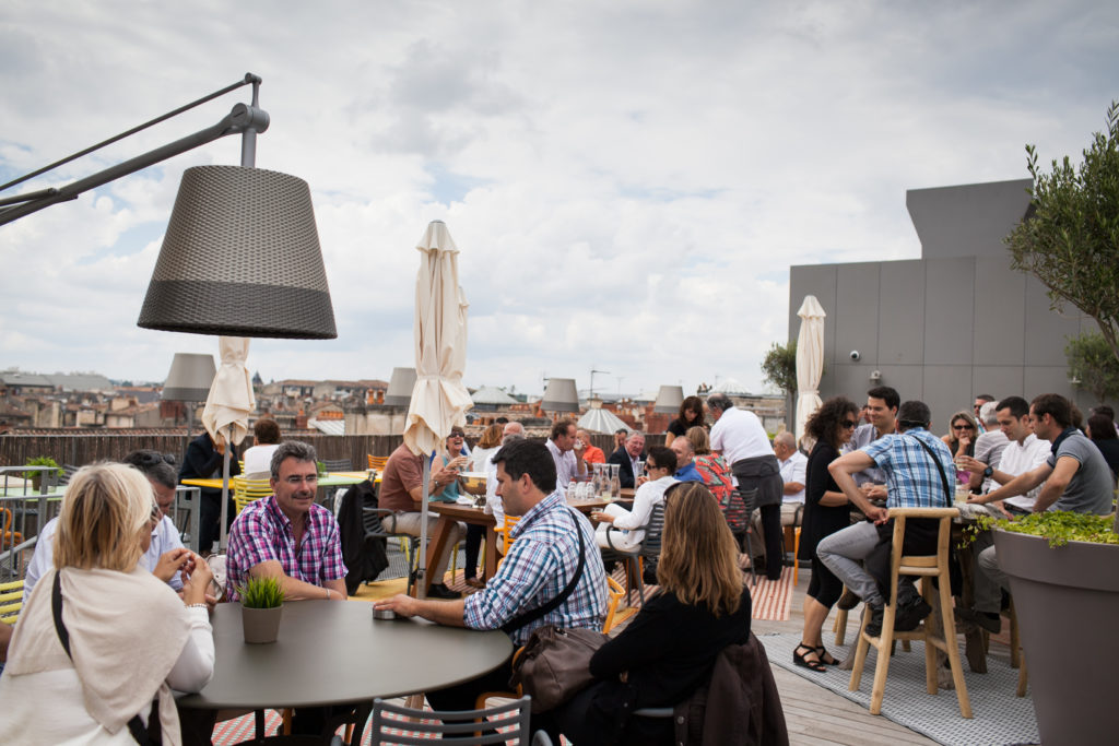 terrasse d'un hôtel à bordeaux